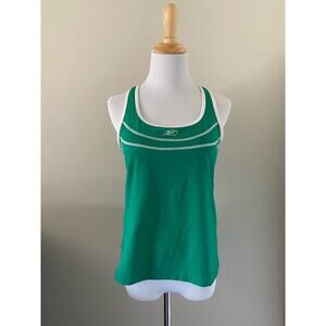 Green Reebok Racerback Tank with Built in Bra- Medium